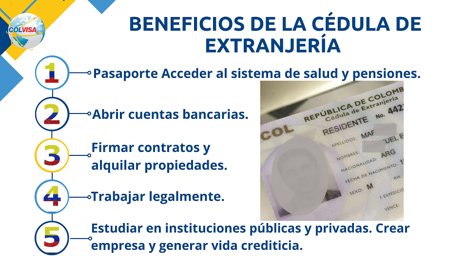 Beneficios de la cédula de extranjería